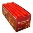 Galda svece vītas Romance 24cm, sarkanas, 25gab. (8)