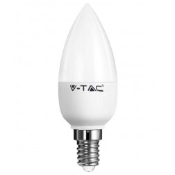 E14 LED Spuldze iekštelpām, 3W (250Lm), svečveida tips, silti balta 2700K (200)
